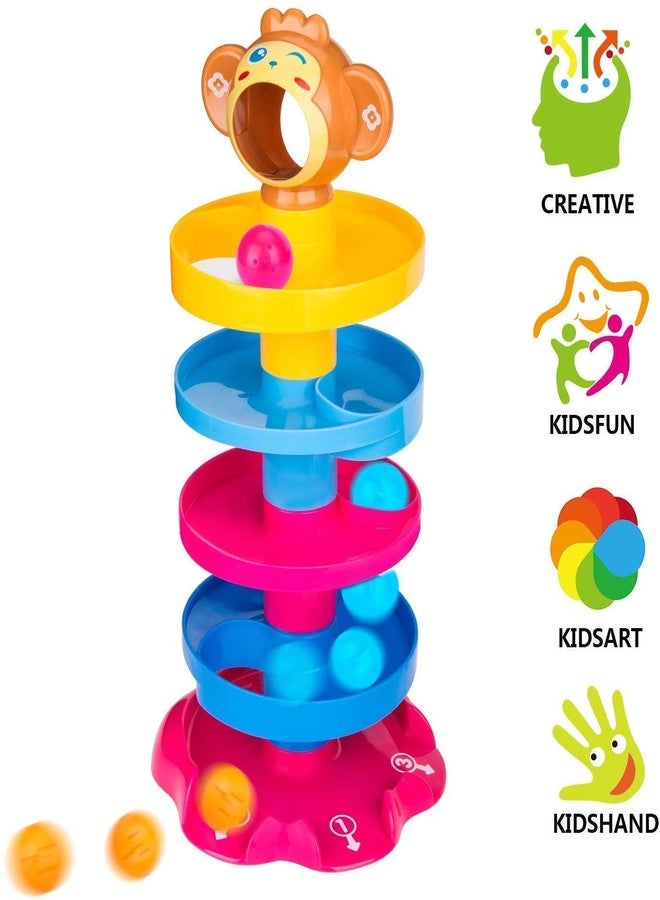 Globular Roll Ball Toy for Kids with 5 Layer Ball Drop and Roll Swirling Tower for Baby and Toddler Development Educational Toys - Image 5